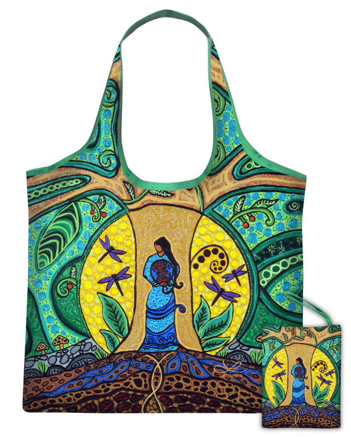 Strong Earth Woman indigenous art gift by Leah Dorion Canada