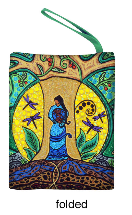 Strong Earth Woman indigenous art gift by Leah Dorion Canada