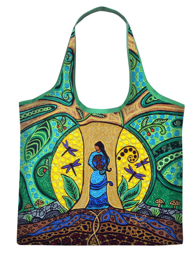 Strong Earth Woman indigenous art gift by Leah Dorion Canada