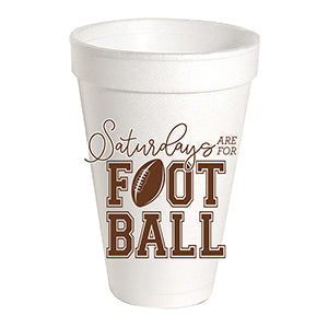 Styrofoam Cup-Brown Saturdays are for Football