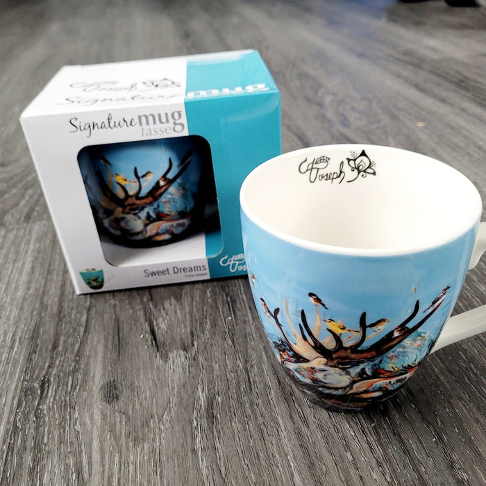 Sweet Dreams indigenous art mug by Carla Joseph Canada