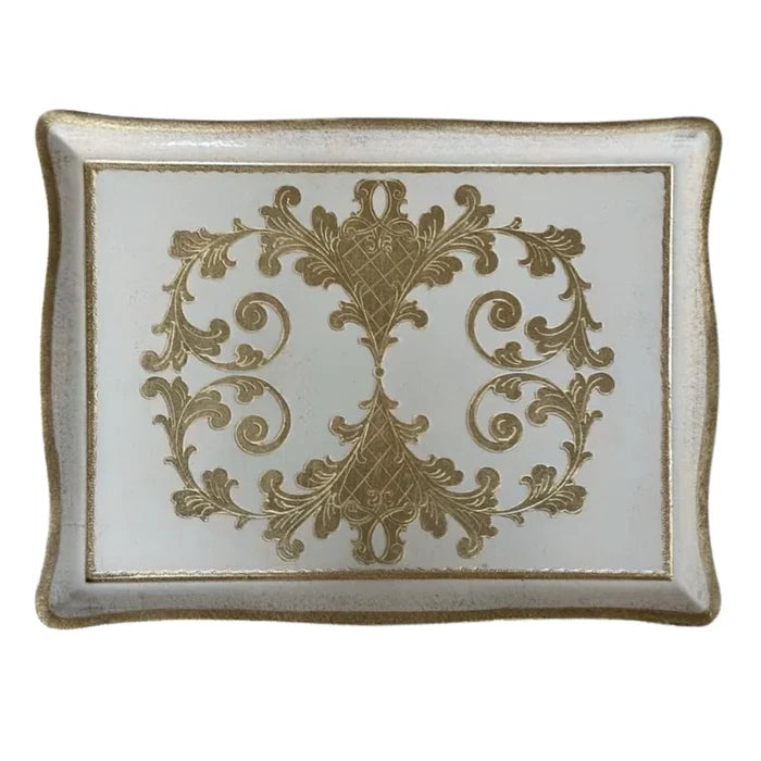 Taupe Florentino Baroque Rectangular Tray