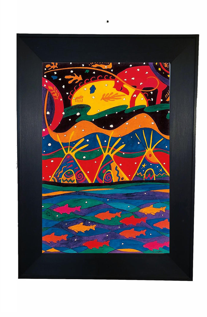 Dawn Oman This Land Wall Art | Native Art Canada
