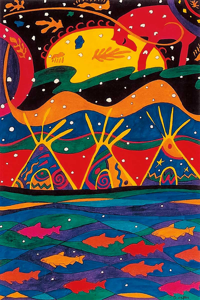 Dawn Oman This Land Wall Art | Native Art Canada