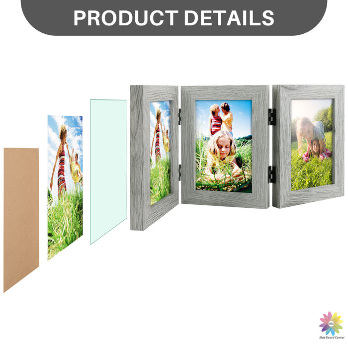 Three Picture Frame for Three 4x6 Pictures (8 Pcs per Box)