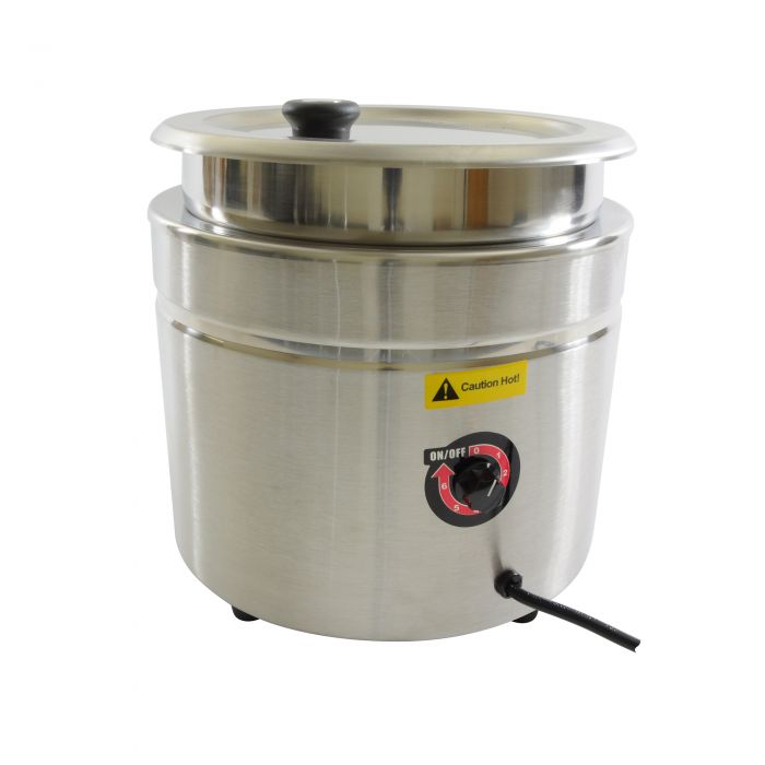Thunder Group SEJ38000C 10.5 Qt Stainless Steel Soup/Food Warmer
