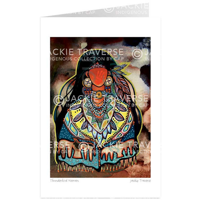 Jackie Traverse Thunderbird Woman Wall Art | Native Art Canada