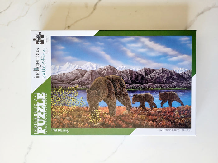 Trail Blazing indigenous puzzle by Ronnie Simon Canada