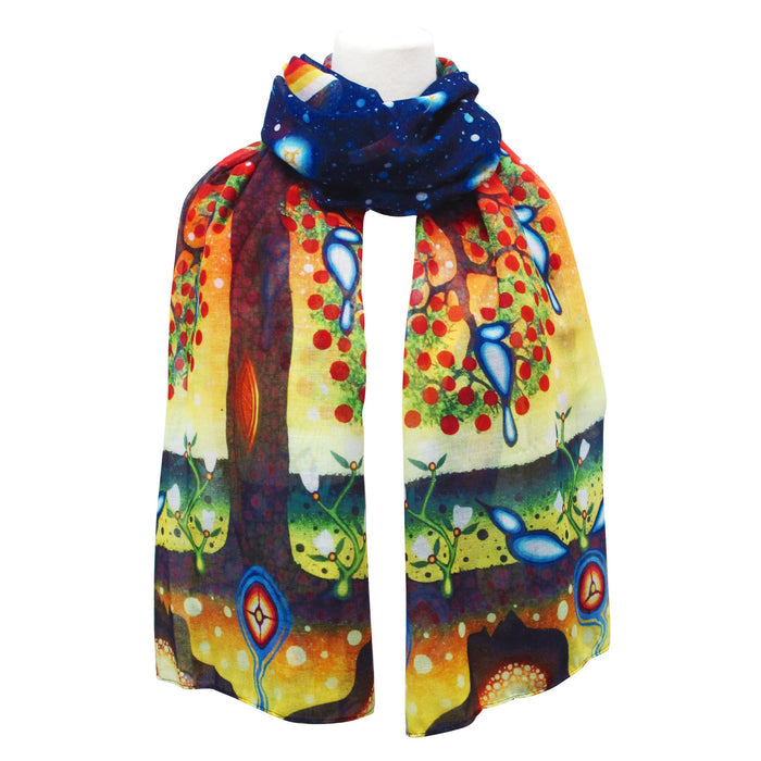 Tree of Life indigenous art shawl by James Jacko Canada