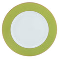 Ultra-White ColorSheen Apple Green Gold Charger Plate