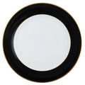 Ultra-White ColorSheen Black Gold Salad Plate