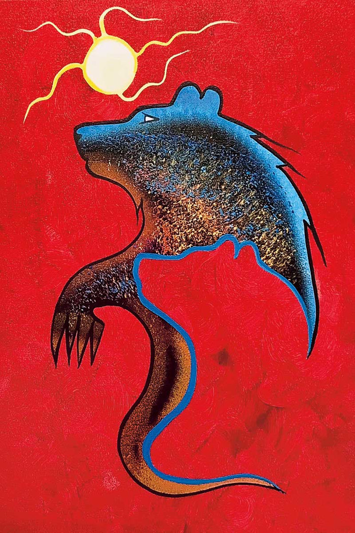 Russel Noganosh Walk With Me Wall Art | Native Art Canada