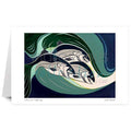 Rick Beaver Coho in A Rip Tide Wall Art | Native Art Canada