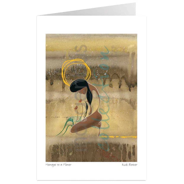 Rick Beaver Homage to a Flower Wall Art | Native Art Canada