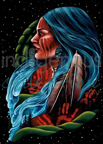 Jackie Traverse Thunderbird Woman Wall Art | Native Art Canada