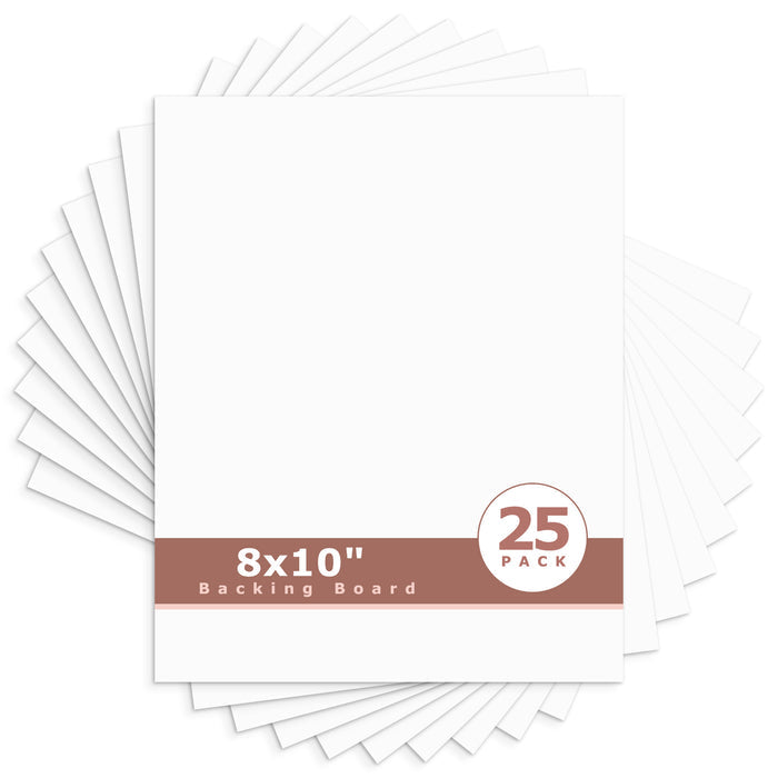 White Backing Board-Pack of 25 8x10