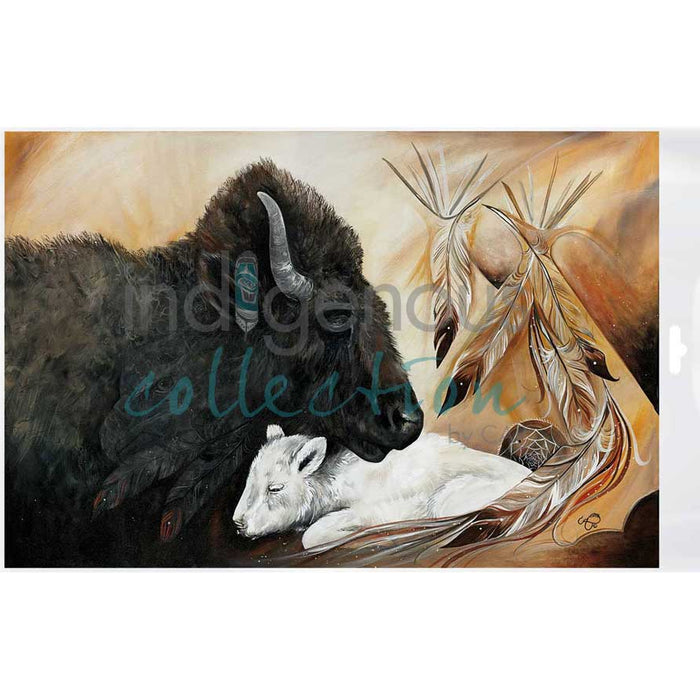 White Buffalo Bagged Poster