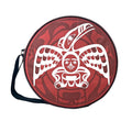 White Raven Drum Bag in 3 sizes indigenous art gift by Roy Henry Vickers Canada