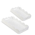 White Scalloped Tray