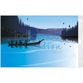 Winter Canoe Bagged Poster