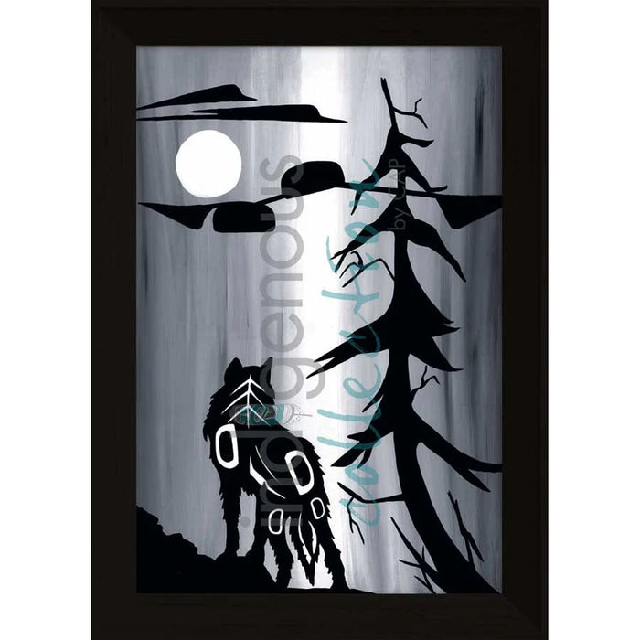 Diane Levesque Wolf and Moon Wall Art | Native Art Canada