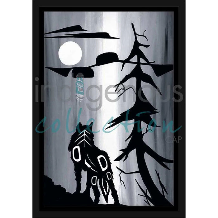 Diane Levesque Wolf and Moon Wall Art | Native Art Canada