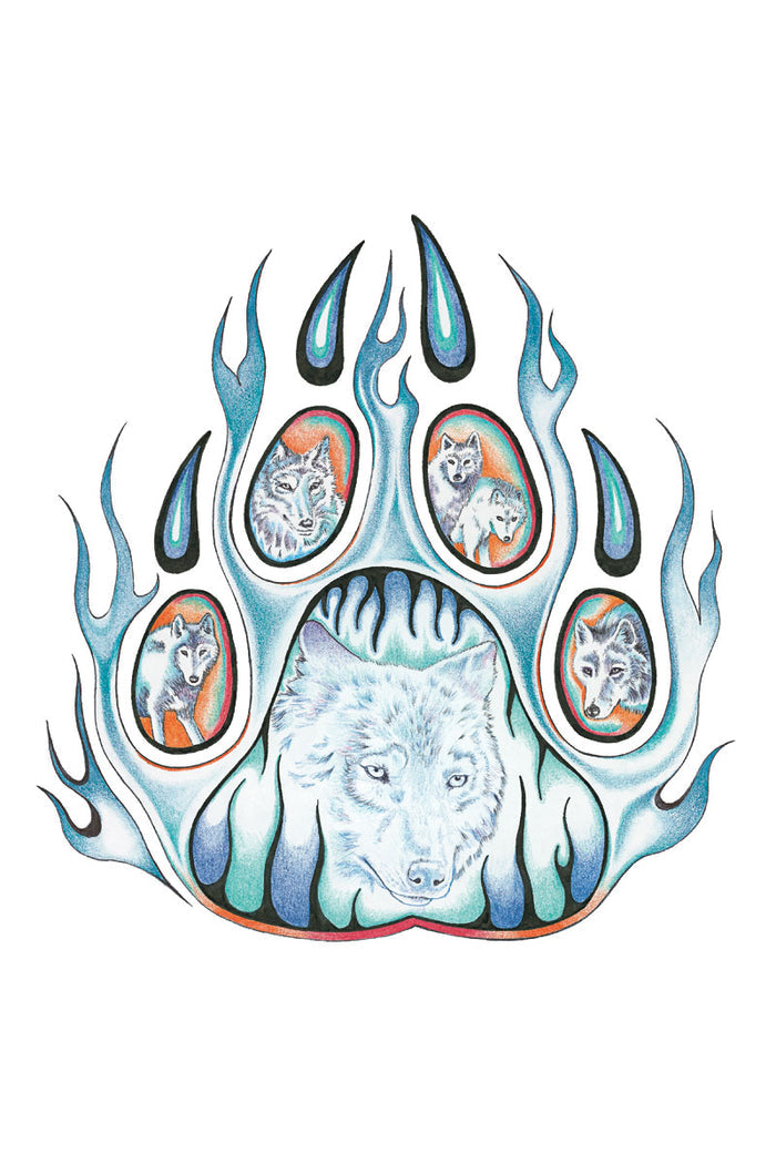 Hubert V. Billy Wolf Pack II Wall Art | Native Art Canada
