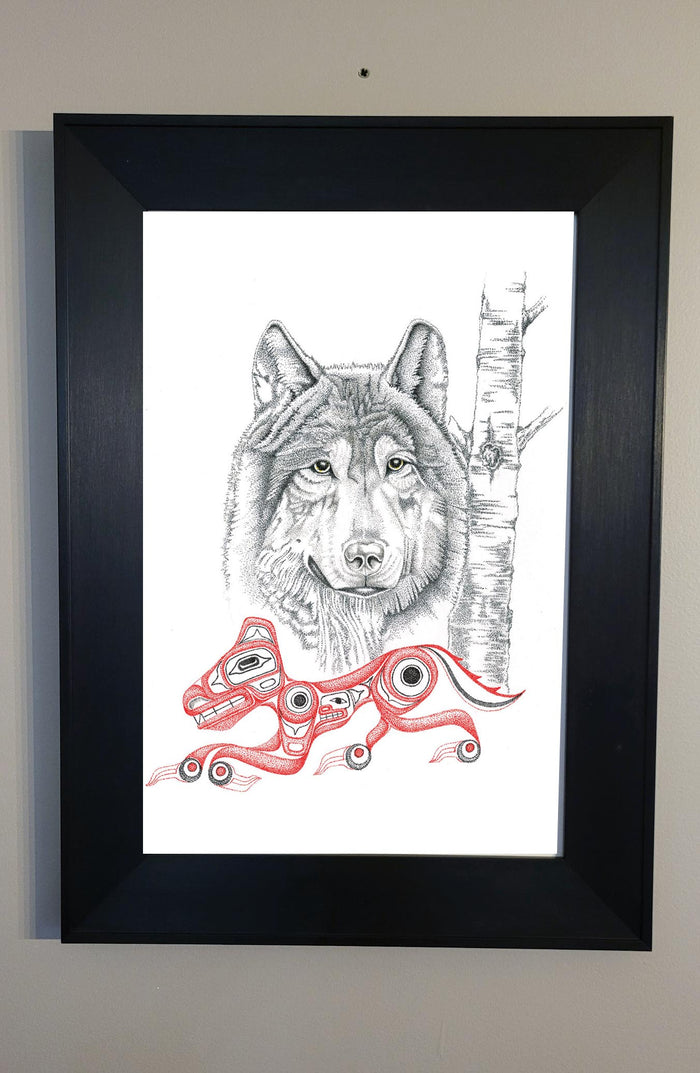 Charles Silverfox Wolf Wall Art | Native Art Canada