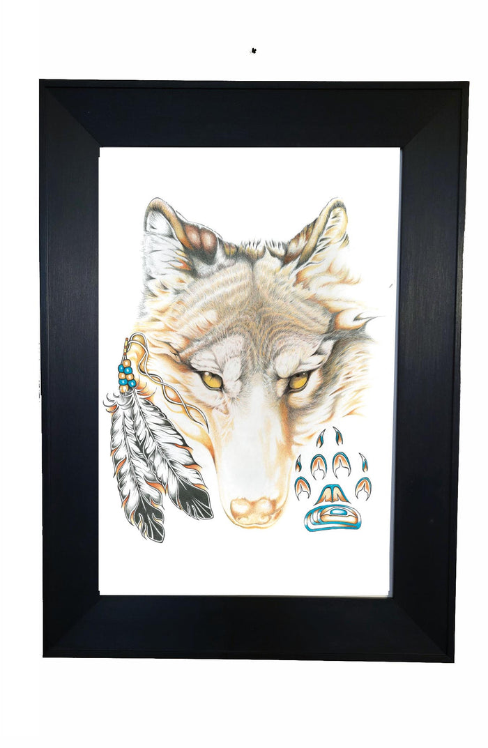 Hubert V Billy Wolfy Wall Art | Native Art Canada