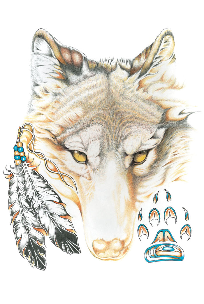 Hubert V Billy Wolfy Wall Art | Native Art Canada