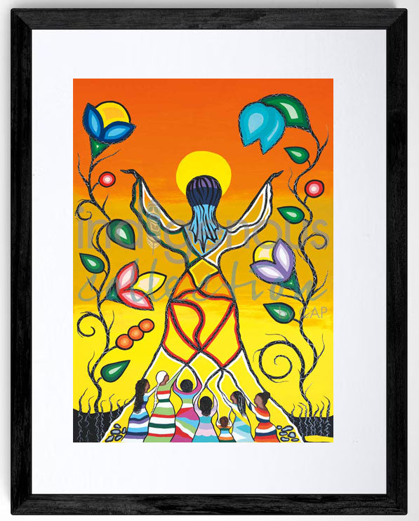 Dawn Chartrand Women Rising with Grandmothers Wall Art | Native Art Canada