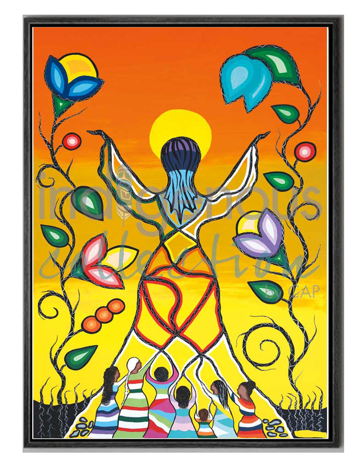 Dawn Chartrand Women Rising with Grandmothers Wall Art | Native Art Canada