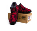 Women's Slip On Shoes, 'Tradition' artwork by Native artist, Ryan Cranmer indigenous art gift by North of Fifty First Nations & Métis Art Boutique Canada
