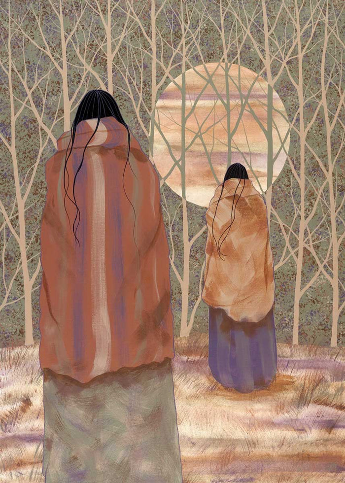 Jeanne Rorex-Bridges Woodlands Moon  Art Card | Native Art Canada