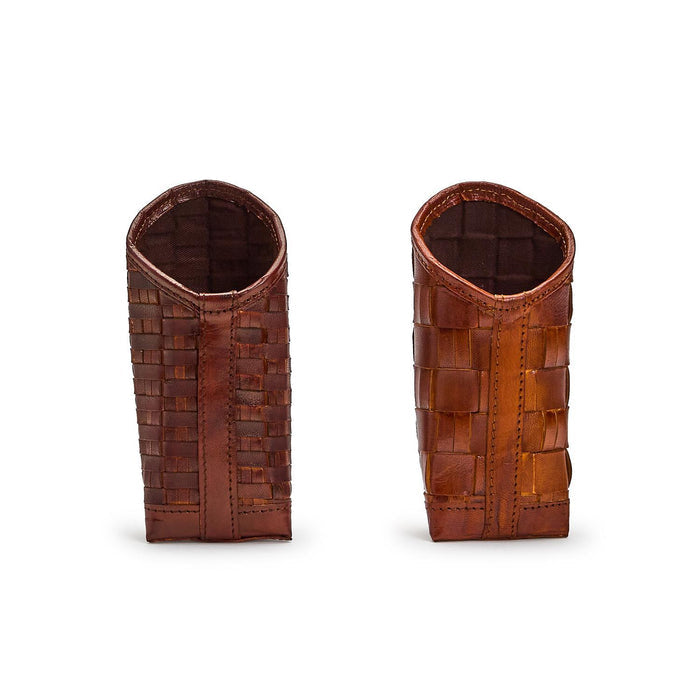 Woven Leather Eyeglass/Accessory Holder