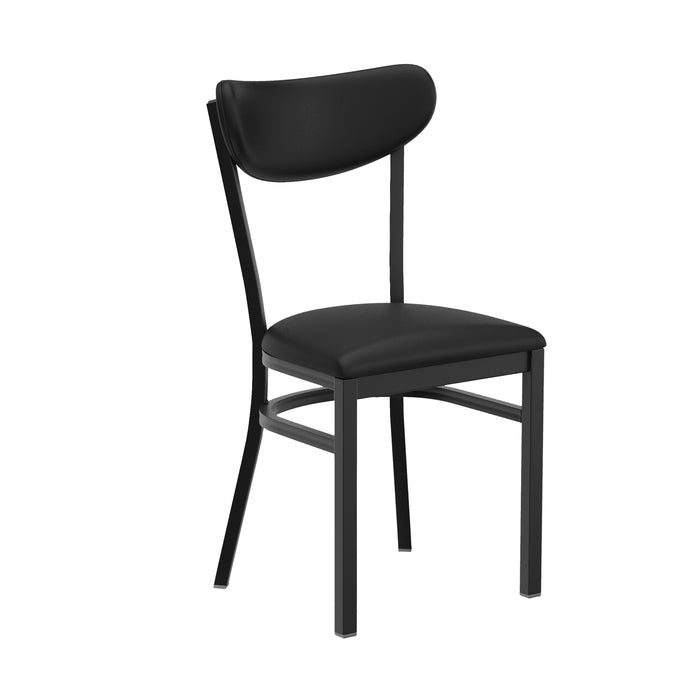 Black Vinyl Back Chair