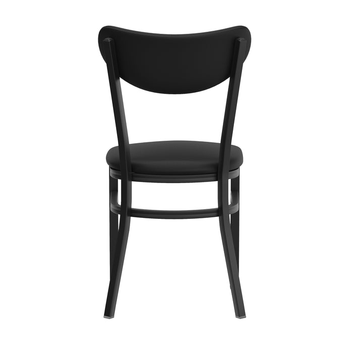 Black Vinyl Back Chair
