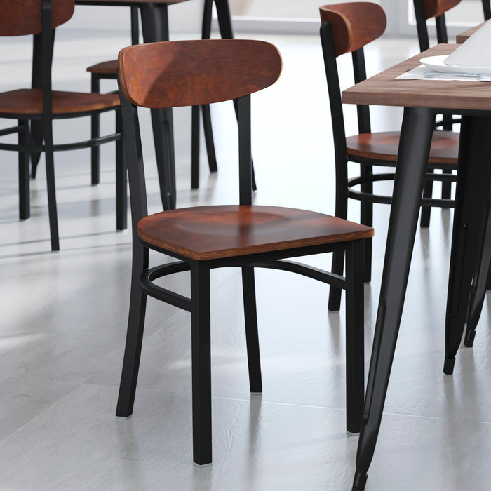 Walnut Wood Seat Dining Chair