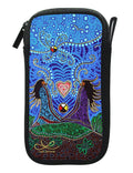 Zippered Accessories Case "Breath of Life" Artwork by Metis Artist Leah Dorion indigenous art gift by Leah Dorion Canada